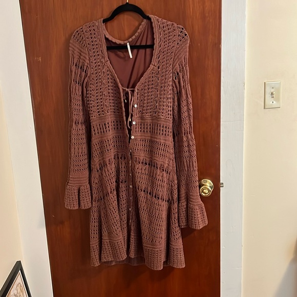 Free People Dresses & Skirts - Free People Crochet Dress. Worn less than 4 times.